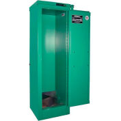 Securall® 4, D & E Cylinder, Vertical Medical Fire Lined Gas Cabinet, 14"W x 13-5/8"D x 44"H