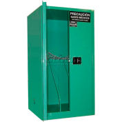 Securall® 9 H Cylinder Vertical Medical Fire Lined Gas Cabinet 34"Wx34"Dx65"H, Manuel Close