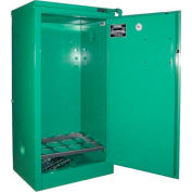 Securall® 12, D & E Cylinder, Vertical Medical Gas Cabinet, 24"W x 18"D x 46"H, Self Close