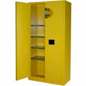 Securall® 36x18x72 Flammable Spill Containment Cabinet Yellow