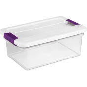 Boîte de rangement transparente  avec couvercle verrouillable Sterilite 17531712, 15 pte, 17 po L x 11-1/8 po l x 6-1/2 po H, qté par paquet : 12