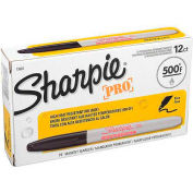 Sharpie® Pro Permanent Marker, Fine, Industrial Strength, Black, qté par paquet : 12