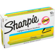 Surligneur Sharpie® Accent, bout étroit en pointe, non toxique, encre jaune fluorescent, qté par paquet : 12