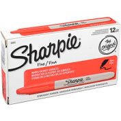Sharpie® Marqueur permanent, Fine Point, Encre Rouge, qté par paquet : 12
