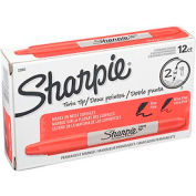 Sharpie® Twin-Tip Permanent Marker, Fine/Ultra Point, Red Ink, qté par paquet : 12