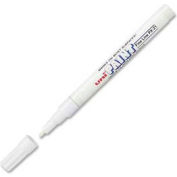 Sanford® Uni Paint marqueur, encre à base d’huile, Fine, blanche, qté par paquet : 12