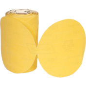 Norton 66261149825 Paper PSA Disc Roll 5" Dia. P220 Grit Aluminum Oxide 100 Disc Per Roll