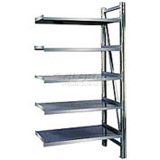 Acier Pick Shelving, niveau 5, simple, droit, 78" H x 50" L x 24 « D, Add-on