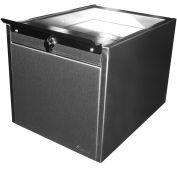Shuresafe Duo-Drawer 670183 w/Sliding Deal Tray, 15"H For 4-1/2" Thick Wall, UL Bullet Resistant