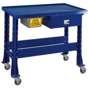 Shure Portable Standard Teardown or Fluid Containment Bench, 48"W x 32"D, St. Louis Blue