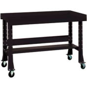 Shure Mobile Teardown Workbench W / C Channel Leg, Steel Square Edge, 72 « W x 34 « D, Noir