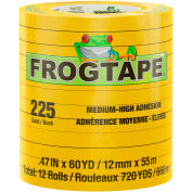 FrogTape® Performance Grade, Ruban de masquage à température modérée, Or, 12mm x 55m - Boîtier de 96