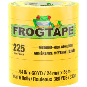 FrogTape® Performance Grade, Moderate Temperature Masking Tape, Gold, 24mm x 55m - Case of 48