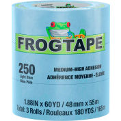 FrogTape® Performance Grade, Ruban de masquage à température modérée, bleu clair, 48mm x 55m - Boîtier de 24
