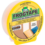 FrogTape® Bande de peintre, Surface délicate, Jaune, 48mm x 55m - Boîtier de 8