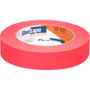 Shurtape® Grade à usage général, Ruban de masquage coloré, Rouge, 24mm x 55m - Cas de 36
