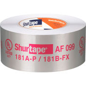 Shurtape AF 099 UL 181A-P/B-FX Listed/Printed Aluminum Foil Tape - Argent - 2 1/2po x 55m, qté par paquet : 16