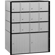 Aluminum Mailbox 2214 - 23-1/2"W x 15-1/2"D x 30"H, 14 Doors, Standard System