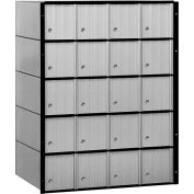Boîte aux lettres en aluminium 2220 - 23-1/2"W x 15-1/2"D x 30"H, 20 Portes, Système standard
