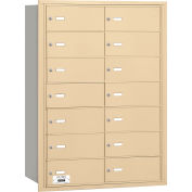 Salsbury 4 b + horizontale boîte aux lettres, 14 B portes, arrière de chargement, grès, accès privé