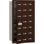 Salsbury 4 b + horizontale boîte aux lettres, 21 A portes (20 utilisable), chargement frontal, Bronze, USPS accès