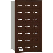 Salsbury 4 b + horizontale boîte aux lettres, 21 une portes, arrière de chargement, Bronze, accès privé