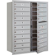 Salsbury 4C horizontale boîte aux lettres, 41" H, Double colonne, 20 portes MB1, Front Load, aluminium, USPS