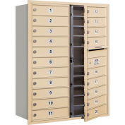 Salsbury 4C horizontale boîte aux lettres, 41" H, Double 20 Mo1 portes, chargement frontal, sable, colonne, USPS