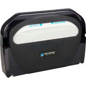 San Jamar Toilet Seat Cover Dispenser, Classic Black Pearl - TS510TBK - Pkg Qty 10
