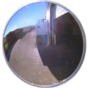 Se-Kure Round Acrylic Convex Mirror, Outdoor, 48" Dia., 160° Viewing Angle