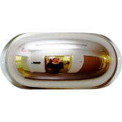 Se-Kure Oval Dome Acrylic Mirror, Indoor, 17" Dia., 160° Viewing Angle - Pkg Qty 2