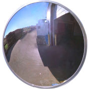 Se-Kure™ Round Acrylic Convex Mirror, Outdoor, 18" Dia., 160° Viewing Angle - Pkg Qty 2