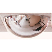 See-All® Full Dome T-Bar Acrylic Mirror, Indoor, 24" Dia. W/2'x2' Panel,360° Viewing Angle
