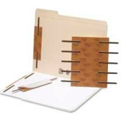 Smead® Reinforced Self-Adhesive Fasteners, 2" Sheet Capacity, 2-3/4"L Base, Brown, 100/Box