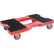 Snap-Loc® SL1500D4R Dolly Red 1500 Lb Cap., Steel Frame, Strap Option, 4" Casters