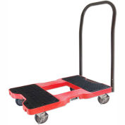 Snap-Loc® SL1500P4R Push Cart Dolly Red 1500 Lb Cap., Steel Frame, Strap Option, 4" Casters