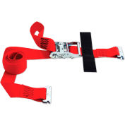 Snap-Loc® SLTE208RR E-sangle 2 "X 8' rouge à cliquet avec crochet & stockage Velcro