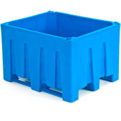 Bonar Plastics Sani-Box® Container-fourche Runner base 1500 lb Cap. -48 "L x 40" l x 31 "H bleu