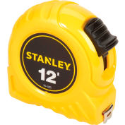 Stanley 30-485 1/2" x 12' High-Vis High Impact ABS Case Tape Rule 