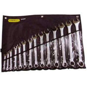 Ensemble clé à combinaison satiné Stanley 85 990-14 pièces, 12 Point