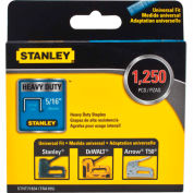 Stanley® STHT71834  Heavy-Duty Narrow Crown Staples 5/16" -1,250 Pack