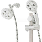 Speakman Anystream® Alexandria Slide Bar Mount Combo Unit, Polished Chrome Traditional Design