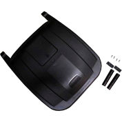Rubbermaid® Lid for Brute Rollout Container, Black - FG9W27L2BLA