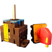 Springer Controls/MERZ A104/016-SR2, 16A, 3 pôles, interrupteur de déconnexion, rouge/jaune, DIN-Mount, lock-out