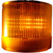 Contrôles de Springer / Texelco LA-244F 70mm pile Light, clignotante, 120V AC/DC LED - jaune