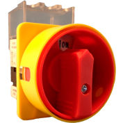 Springer contrôles/MERZ ML1-025-AR3, 25 a, 3 pôles, sectionneur, rouge/jaune, montage avant, verrouillable