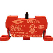 Springer Controls N5B10BN, n5 Series, 22mm bloc de contact, 1NO, base de montage, borne à vis.