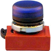 Springer Controls N5XLLD, 22 mm pilote de l’opérateur de lumière, lunette noire, lentille poly bleu.