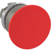 ABB Non-Illuminated Mushroom Head PB Metal Bezel, 22mm, Red, P9M-ER4RN