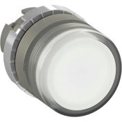 Opérateur de bouton-poussoir éclairé ABB, 22 mm, blanc